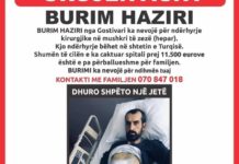 Lajm i mirë: Gostivari tuboi mjetet për operimin e Burim Hazirit