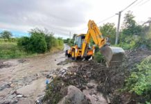 Vërshimet në fshatin Ropalcë pas reshjeve të shiut (VIDEO)