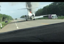 Trafikantët e drogës djegin avionin për t’i shpëtuar policisë