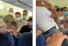 Rrahje masive në aeroplan, shkak maska kundër koronavirusit