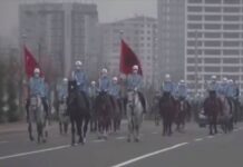 Flamuri shqiptar dhe flamuri turk valojnë bashkë në Ankara (Video)