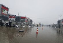 Reshjet e shiut, vërshohet magjistralja Ferizaj-Prishtinë