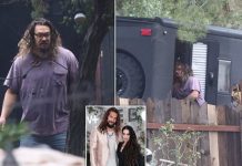 Aktori Jason Momoa fotografohet duke jetuar në një kampshtëpizë, pas ndarjes nga gruaja