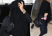 Rita Ora mbulon fytyrën me pëlhurë të zezë që të mos duket, ndërsa endet në Aeroportin e Sydneyt