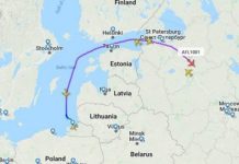 Avionët rusë i bien rreth e rrotull për të shmangur hapësirën ajrore të BE-së