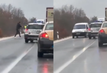 Dramë në rrugët e Maqedonisë! Shoferi ther një polic ndërsa përplas dy të tjerë