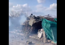 Vullnetarët amerikanë shkatërrojnë tanket ruse në afërsi të Kievit