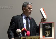 Hisni Shaqiri promovoi librin “Golgota e shqiptarëve të Maqedonisë” (Video)