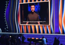 Përmes një video-lidhje, Zelensky mori pjesë në “Grammy Awards 2022”