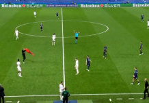 Flamuri kuq e zi futet në fushën e “Bernabeut”