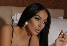 Flaka Krelani pozon pranë reperit me famë botërore