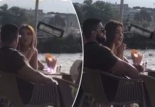 Tayna fotografohet nën shoqërinë e një mashkulli misterioz në Zvicër