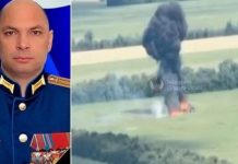 Publikohen pamjet kur helikopteri i kolonelit rus hidhet në erë nga raketa ukrainase