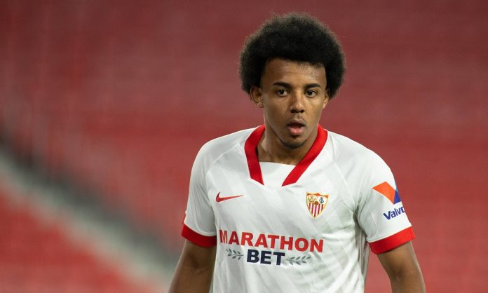 May 23, 2021: Jules Kounde of Sevilla during LaLiga, football match played between Sevilla Futbol Club and Deportivo Ala