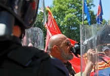 Veteranët protestojnë në Strasburg më 16 nëntor