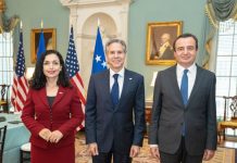 Pas takimit me Kurtin dhe Osmanin, deklarohet Blinken – konfirmon mbështetjen e dialogut Kosovë-Serbi