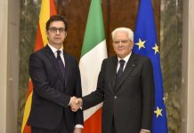 Presidenti italian, Serxho Matarela për vizitë zyrtare në Maqedoni të Veriut