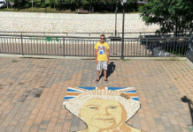 Kosovari bën mozaik fytyrën e mbretëreshës Elizabeth II, merr vëmendjen e mediave të huaja