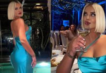 Kejvina Kthella duket tërheqëse në fustan elegant