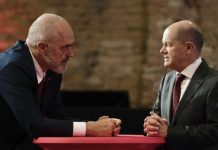 Scholz nga foltorja i thotë Ramës: “Edi, ne i qëndrojmë krah vendeve të Ballkanit Perëndimor”