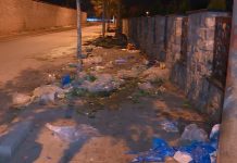 Pas përfundimit të tregut në Tetovë, trotuaret shndërrohen në deponi