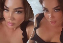 Arjola Demiri poston video nga shtrati, duket provokuese e veshur në të zeza