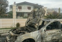 Digjet vetura e një biznesmeni në Lezhë që merret me tregtimin e naftës Shqipëri-Kosovë