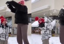 Bie bora e parë në Zvicërr, Loredana ndanë momente me Hanën duke e shijuar