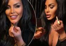 Fjolla Morina nis ditën me imazhe joshëse, provokon me dekoltenë e hapur