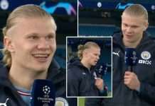 Haaland zbulon se çfarë i tha Guardiolas kur e zëvendësoi ndaj RB Leipzigut