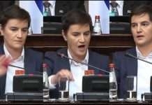 Ana Brnabiq humb kontrollin në Parlamentin e Serbisë, deputetët e opozitës i quan “qese m…”