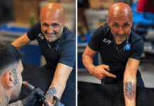 Po flitet për largimin e tij, Spalletti bën tatuazh për Napolin