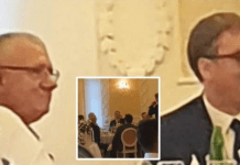 Video e Vuçiq në dasmën e djalit të Sheshelit, me këngë që lavdërojnë Pavle Gjurishiqin i cili kreu krime kundër myslimanëve në Bosnjë e Sanxhak