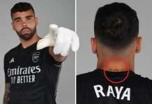 Tatuazhi special me datë i David Raya që ka një lidhje të veçantë me Arsenalin