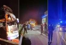 Merr flakë autobusi me 55 pasagjerë në Slloveni