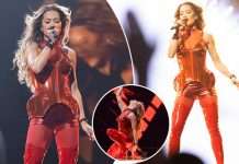 Rita Ora shkëlqen në të kuqe gjatë performancës në “The Voice Australia”