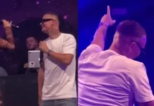 Tuna dhe Cozman elektrizojnë skenën me shikime mes njëri-tjetrit