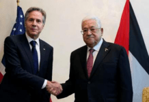 Blinkeni takohet me presidentin palestinez në Jordani