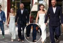 David Beckham shkon me sandale të veshura me çorape në Javën e Modës në Paris