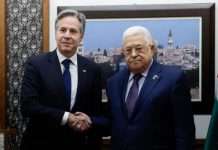 Blinken nuk bëri thirrje për një armëpushim në takimin me presidentin palestinez