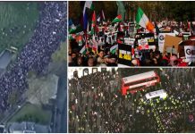 “Stop bombardimit të Gazës” – rreth 300 mijë njerëz marshuan në Londër në mbështetje për popullin e Palestinës