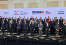Shkrepje familjare e Këshillit Ministror të OSBE-së në Shkup