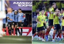 Argjentina mposhtet nga Uruguai, Brazili humbet nga Kolumbia