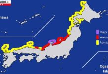 Një tërmet me magnitudë 7.6 godet Japoninë, paralajmërime për cunami