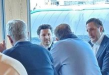 Dritan Abazoviç fotografohet në takim me udhëheqësin e serbëve të Bosnjës, Milorad Dodik