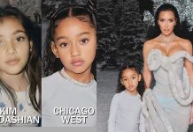 Kim Kardashian ndan një fotografi ku duket pothuajse identike me vajzën e saj Chicago, e quan binjake
