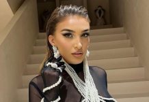 Yllka Kuqi zbulon linjat trupore në fustan transparent