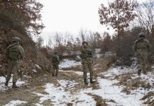 KFOR-i turk kryen patrullime në pikën kufitare mes Kosovës dhe Serbisë