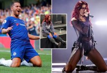 Tifozët e Chelseat dyshojnë se Dua Lipa është inspiruar nga Eden Hazard për performancën e saj me rrëshqitje me gju