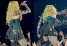 Madonna kritikohet pasi pështyu një fans gjatë koncertit të fundit
